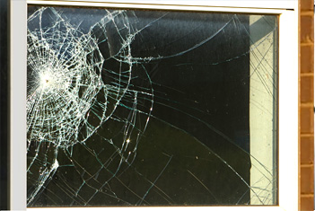 broken window needs new glass